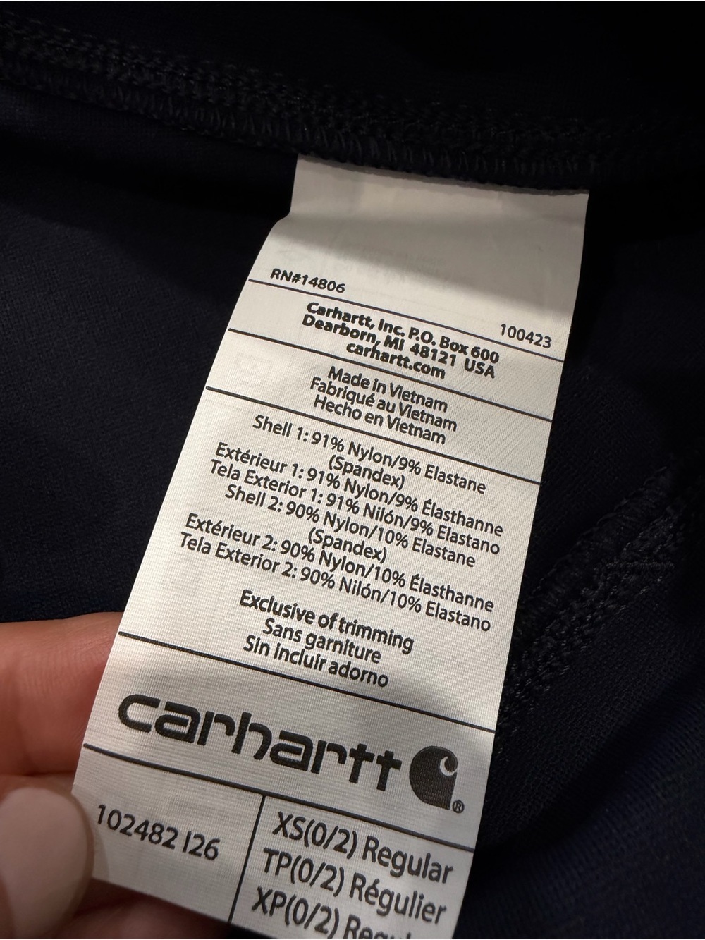 Carhartt Force Navy Utility Knit Pants NWT - Picture 6 of 10